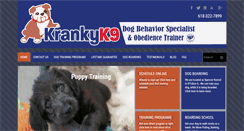 Desktop Screenshot of krankyk9dogtraining.com